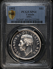 1952 Dollar SP64 (SWL,  Dlb. 52)